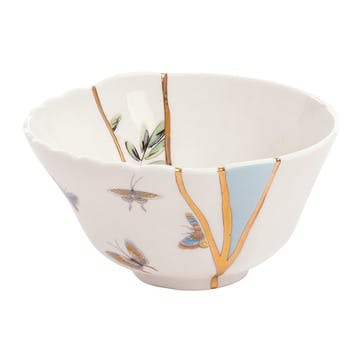Bowl, D11.5cm, Seletti, Kintsugi - No2, white/gold