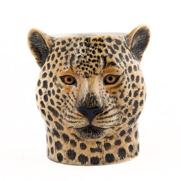 Leopard Pencil Pot H11cm Yellow