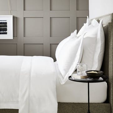 Symons Cord Oxford Pillowcase, Standard, White Silver