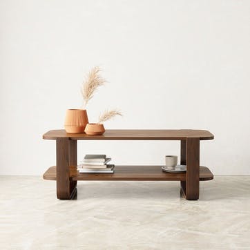 Bellwood Coffee Table, Aged Walnut