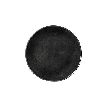 Nordic Coal Dinner Plate D26cm, Black