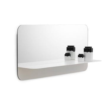 Mirror, H40 x D17cm, Normann Copenhagen, Horizon, White