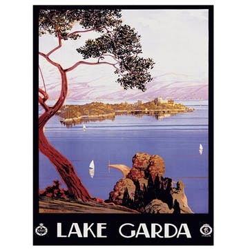 Piddix Lake Garda Canvas, 30 x 40cm