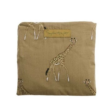 Giraffe Folding Shopping Bag 39 x 43.5cm, Mustard
