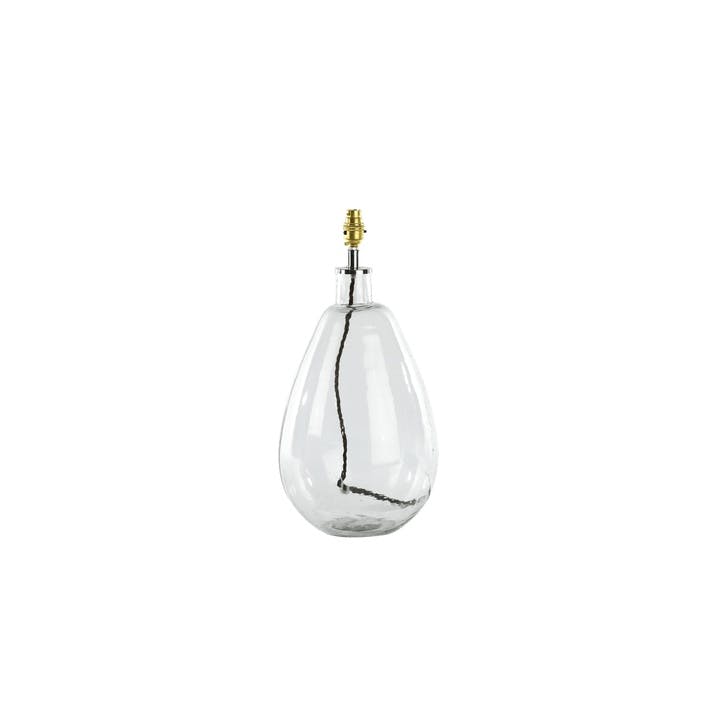 Glass Lampbase, Baba, Clear, Large & Tall, 50 x 26cm