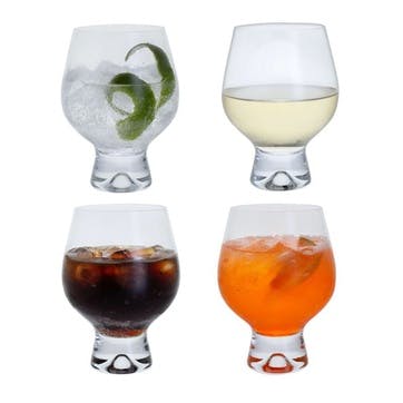 All Rounder Tumbler Glass Set of 4 570ml, Clear