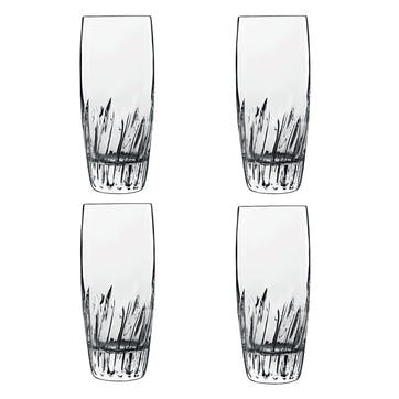 Mixology Set of 6 Hi Ball Glasses  435ml, Clear