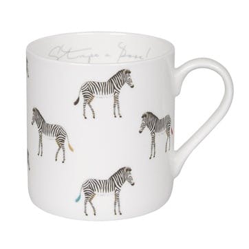 'Stripe a Pose' Zebra Mug, Large