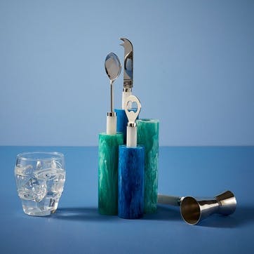 Mustique Barware Set, Blue