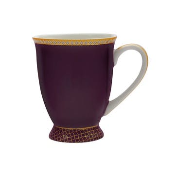 Teas & C's Kasbah Porcelain Footed Mug 300ml, Violet