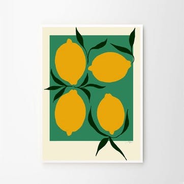 Anna Mörner Green Lemon, 50x70, Green