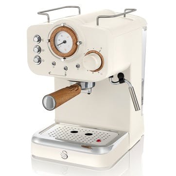 Nordic Espresso Machine, Cotton White