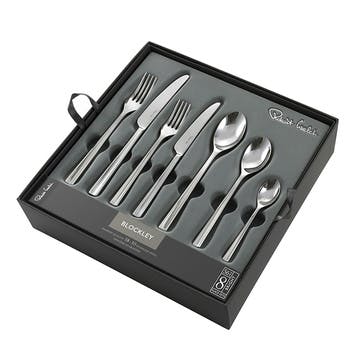 Blockley 56 Piece Cutlery Set, Stainless Steel