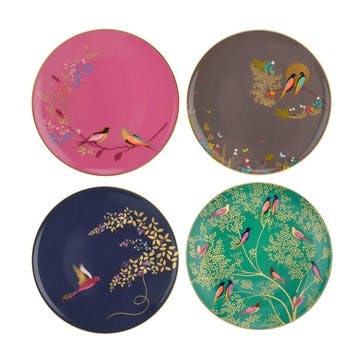 Chelsea Collection Set of 4 Cake Plates D20cm, Multi