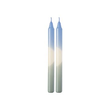 Like Set of 2 Tapered Candles H23cm, Ice/Sage