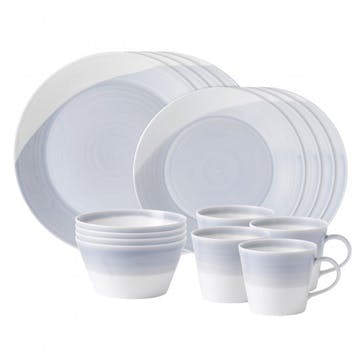 1815 16 Piece Dinner Set, Blue