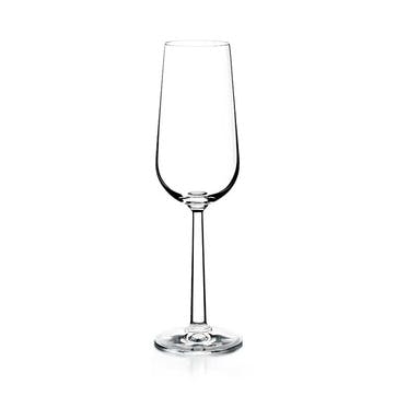 Set of 2 Champagne Wine Glasses, 240ml, Clear