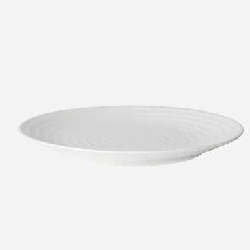 Blonde Stripes, Salad Plate, White