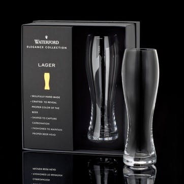 Elegance Lager Glass, Set of 2