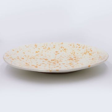 Splatter Shallow Serving Bowl D29cm, Burnt Orange