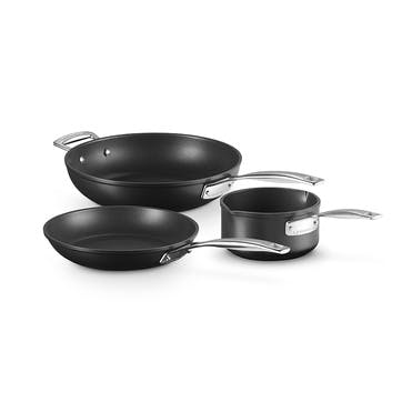 Toughened Non-Stick 3 Piece Cookware Set