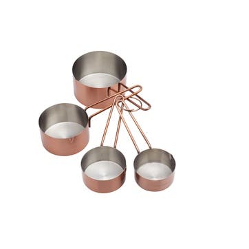 Copper Finish Measuring Cup Set