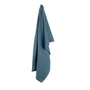 Herringbone Kitchen Towel 53 x 86cm, Grey Blue