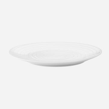 Blonde Stripes, Dinner Plate, White