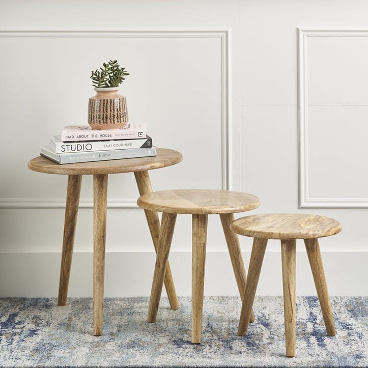 Nordic Set of 3 Nesting Tables
