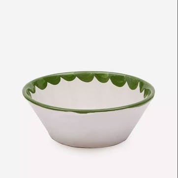 Scallop Bowl Set of 2, D16cm, Green