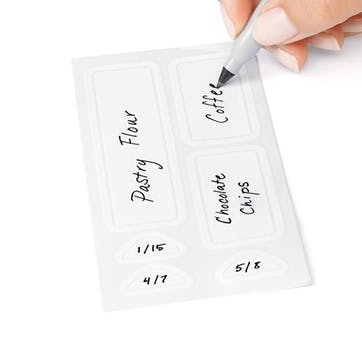 Removable labels, OXO, POP