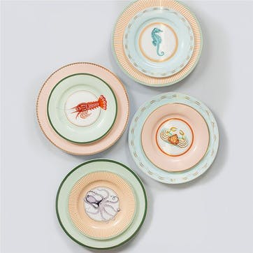 Under The Sea Set of 4 Side Plates, Multi