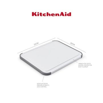 Classic Non Slip Chopping Board 20 x 25cm, White