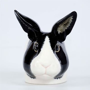 Dutch Rabbit Egg Cup, H11cm, Black & White