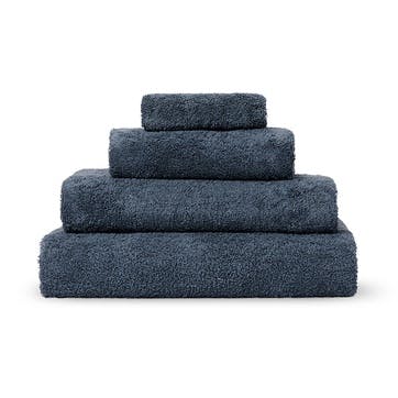 Plain Organic Cotton Towel Bundle, Large, Blueberry