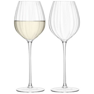 Aurelia White Wine Glass Set of 2 430ml, Clear Optic