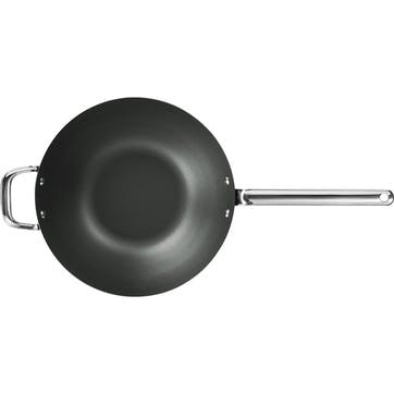 Iron Wok In Sleeve, 30cm, Black