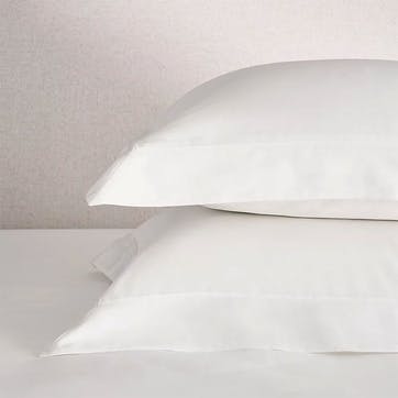 Pembridge Supima 400 Thread Count Oxford Pillowcase 50 x 90cm , White