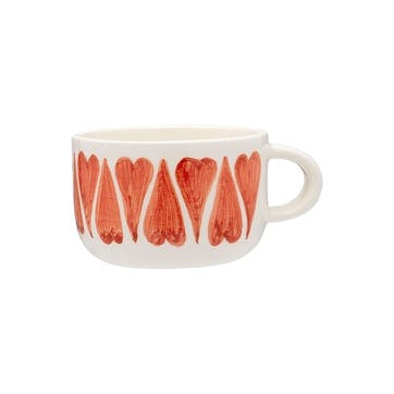 Classic Love Cappuccino Mug 500ml, Red