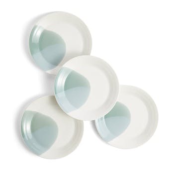 Signature 1815 Set of 4 Plates D29cm, Green