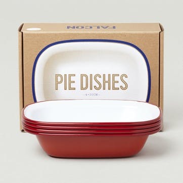 Pie Dishes, Postbox Red