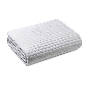 Quilted Lines Bedspread 220X230, White