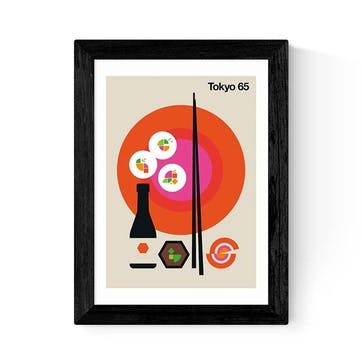 Bo Lundberg Tokyo 65 Print, Red