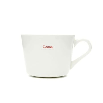 Love' Mini Bucket Mug 280ml, Red