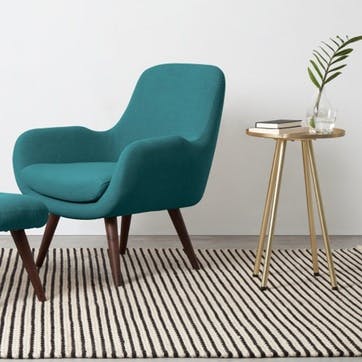 Moby Accent Chair, Mineral Blue