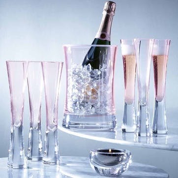 Champagne set, LSA International, Moya, blush