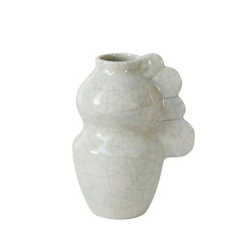 Les Sages Limited Edition Medee Vase H16cm, Crackle Cream