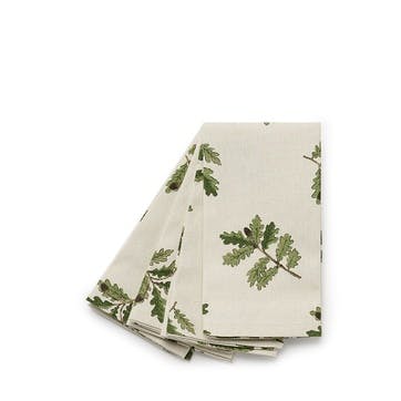 Acorn &  Oak Set of 4 Napkins L41 x W41cm, Natural