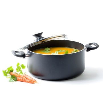 Cambridge Non-Stick Casserole 24cm, Black