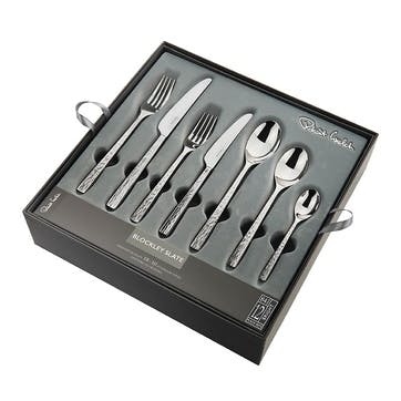 Blockley Slate 84 Piece Cutlery Set, Stainless Steel